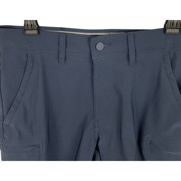 Refined Matter Mens Size 30 Navy Blue Cargo Shorts Fast Dri Stretch - Picture 3 of 10